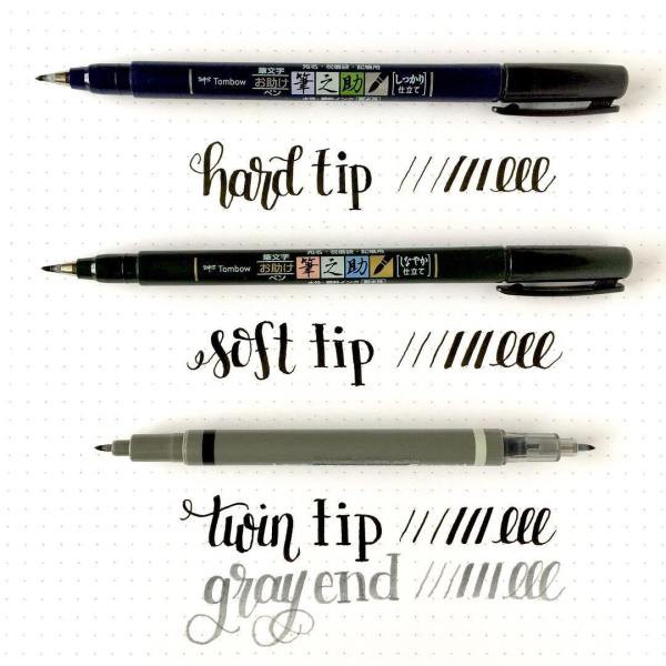 Bút Tombow Fudenosuke chuyên viết Hán Tự, Calligraphy, Brush Lettering