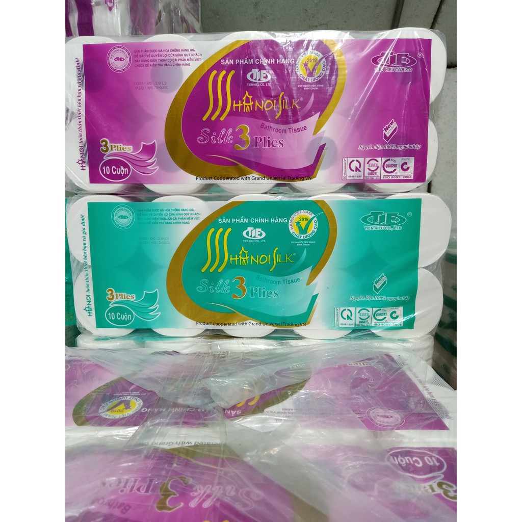 [ DÂY 10 CUỘN ] GIẤY VỆ SINH HÀ NỘI