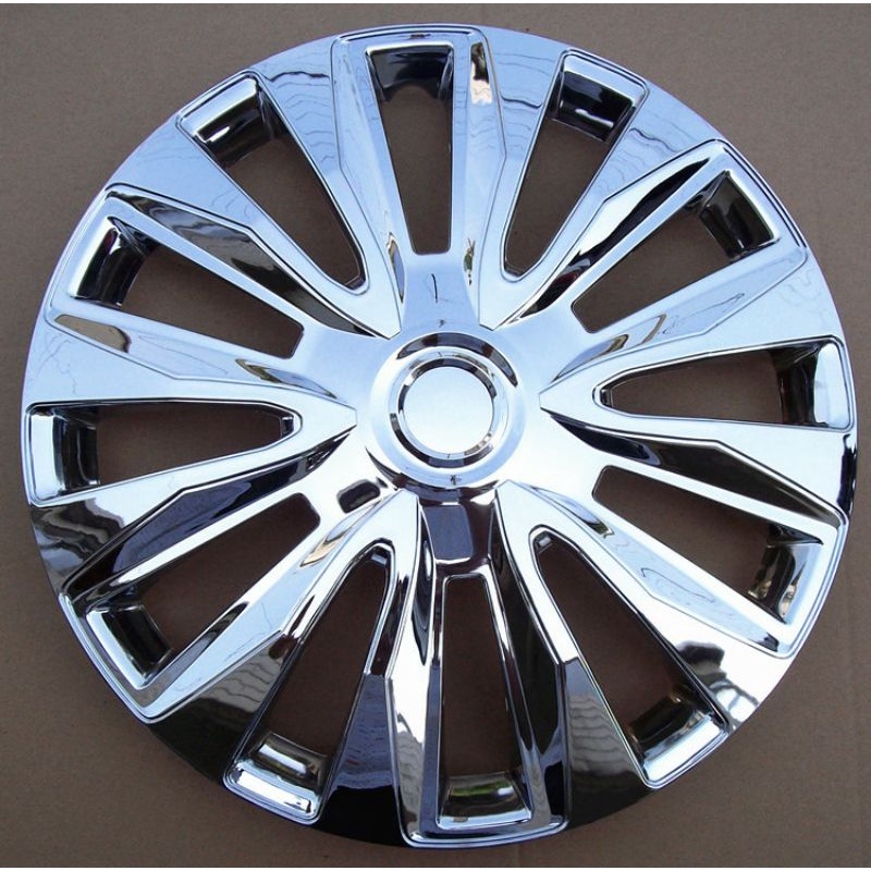 Bộ 4 Ốp chụp mâm lazang mạ xi crome cao cấp R14(inch) cho xe ô tô (i10, moning, spark, getz...)