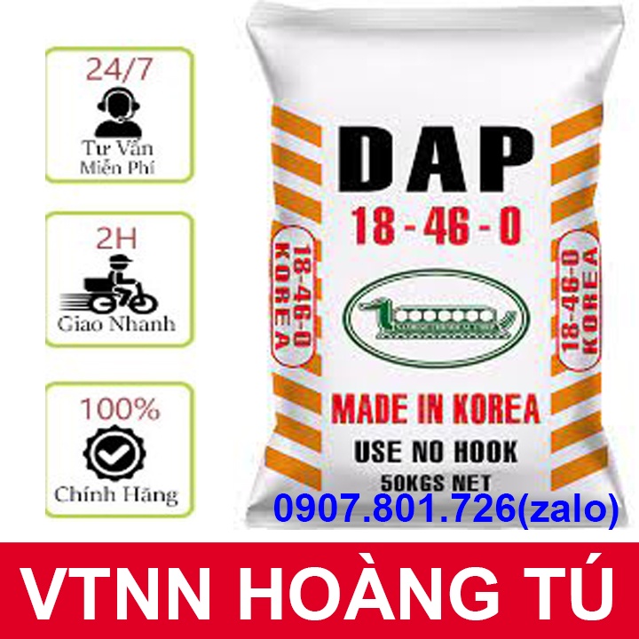 Phân DAP 18-46-0 Hàn Quốc gói 1Kg
