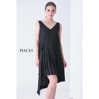 Đầm suông đen cá tính dạo phố - Đầm thiết kế