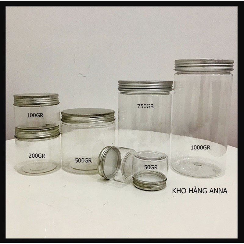 HỦ NHỰA NHÔM 100G