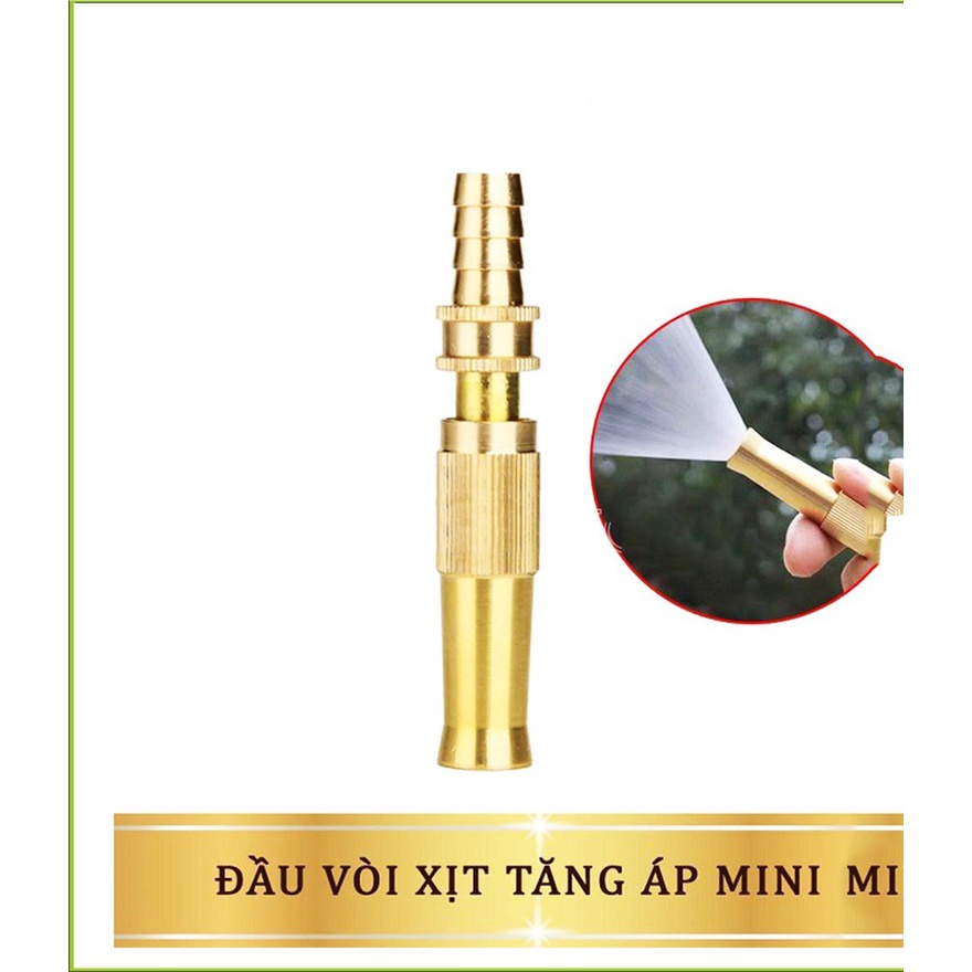 Đầu vòi xịt tăng áp lực nước mini Vòi xịt nước tăng áp đa năng bằng đồng tưới cây rửa xe cực mạnh