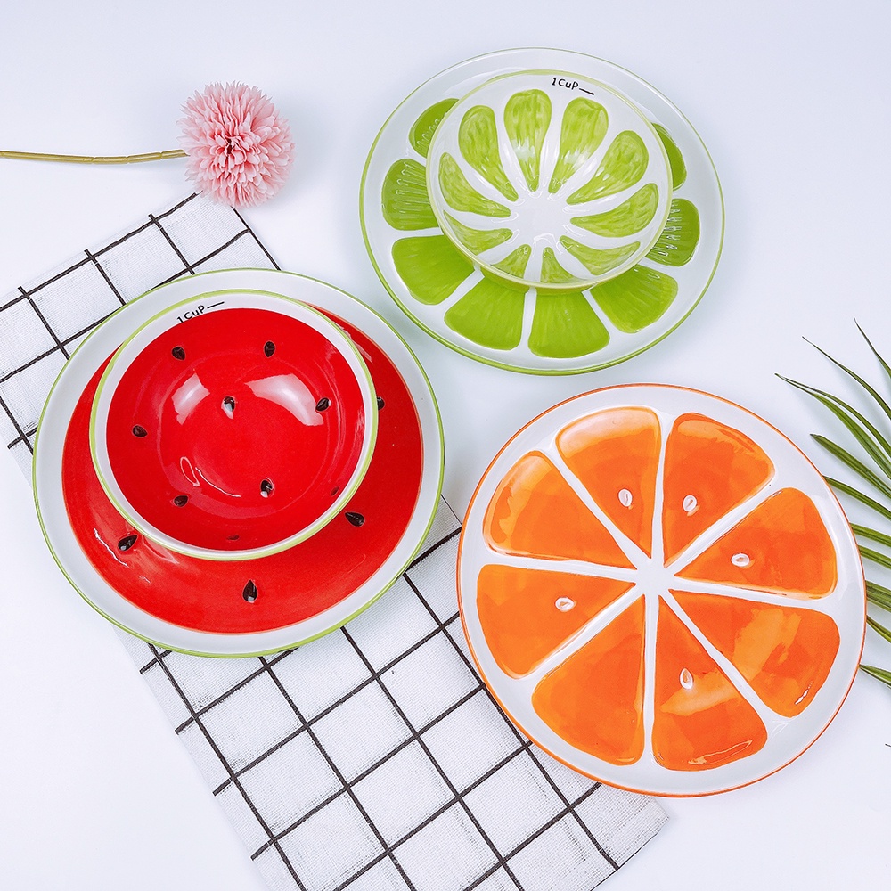 Bát Sứ Ăn Dặm Hình Hoa Quả, Bát Sứ Hình Hoa Quả Decor Bếp Xinh Cho Cả Gia Đình Chất Liệu Gốm Sứ An Toàn Sắc Nét