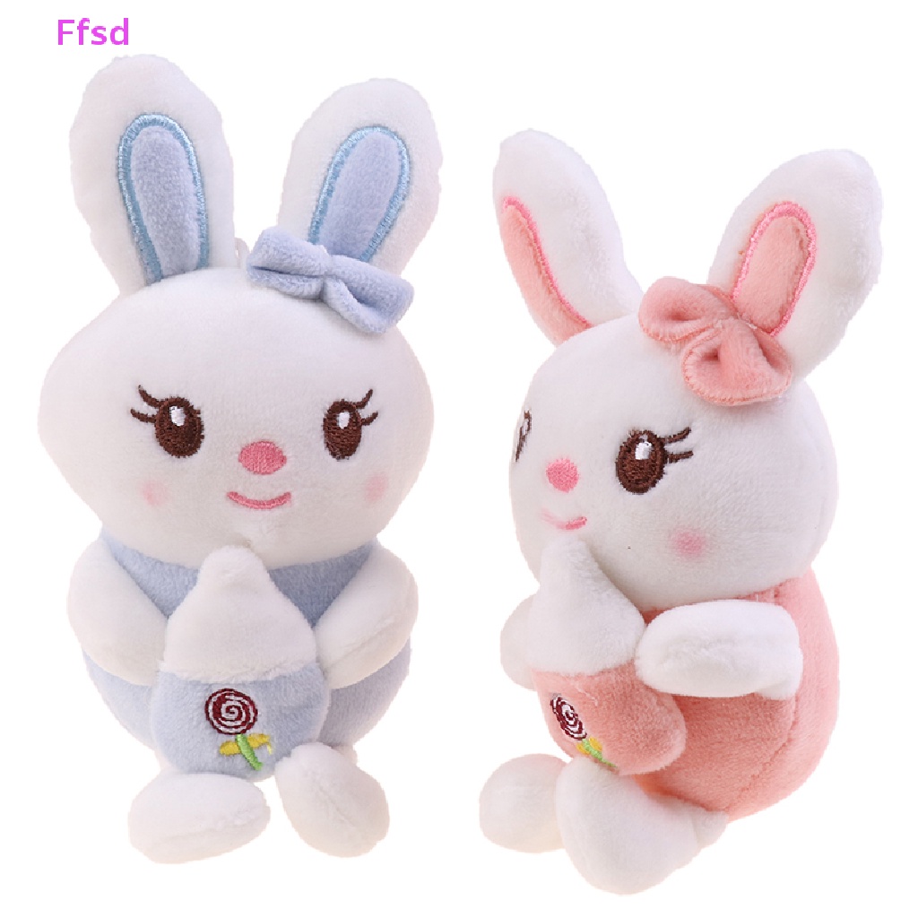 Búp Bê Thỏ Nhồi Bông 12cm Treo Túi Xách Trang Trí Dễ Thương
