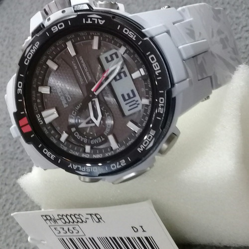 Đồng hồ nam Casio G-shock PRW-6000SC-7DR CẢM BIẾN BỘ BA Cao độ kế, Khí áp kế/Nhiệt kế,La bàn số chống nước 200m BH 12TH