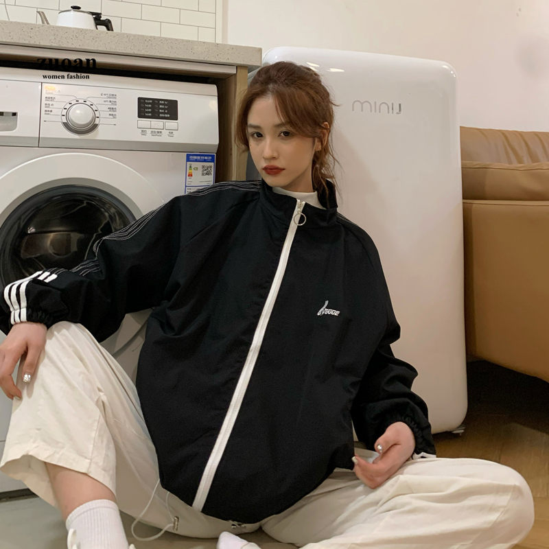 SUXI Áo Khoác Thể Thao Dáng Rộng Kiểu Hàn Quốc Thời Trang Xuân Thu Cho Các Cặp Đôi