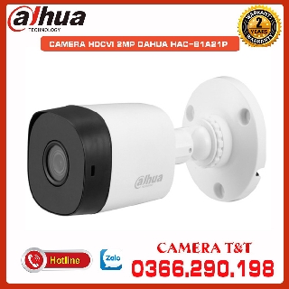 [MẮT NHỰA CAMERA DAHUA] CAMERA 2MP DAHUA HAC-B1A21P - CAMERA THÂN NGOÀI TRỜI VỎ NHỰA 1080P - BẢO HÀNH 2 NĂM
