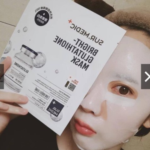 Mặt Nạ Sur.Medic Bright Glutathione bán lẻ Làm Trắng Chuyên Sâu Mak