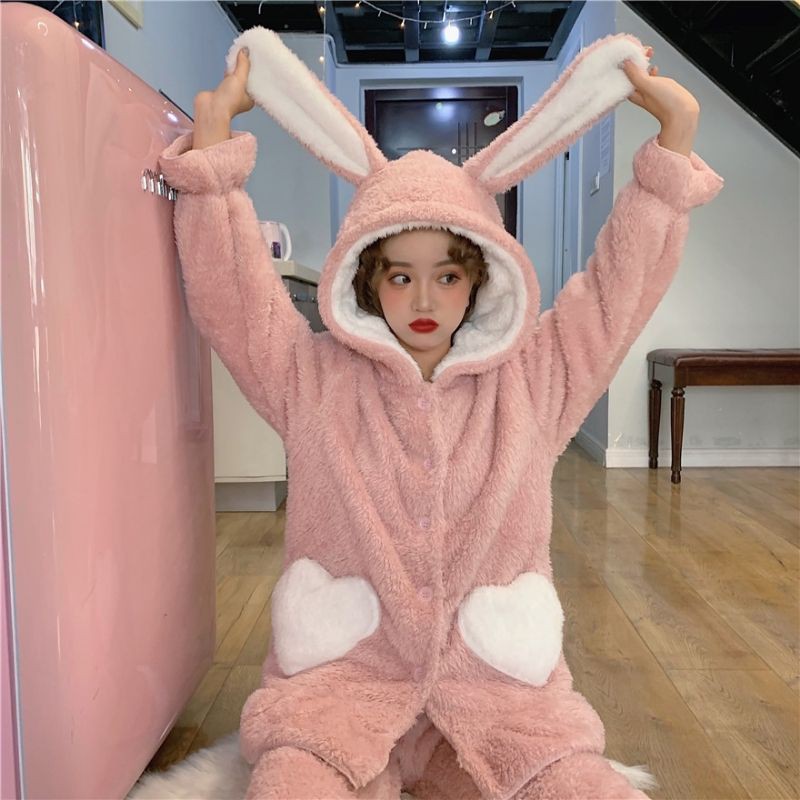 ORDER_ N20 Bộ Ngủ Thỏ Bông 2 Màu Ulzzang | BigBuy360 - bigbuy360.vn