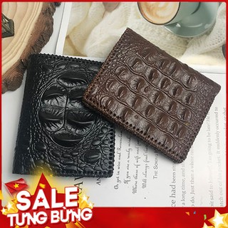 Ví Nam Da Bò Vân Cá Sấu
