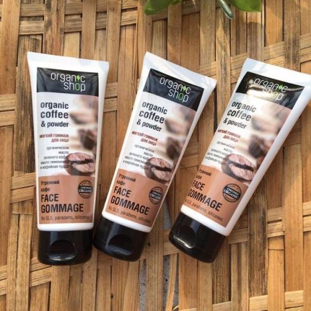 Tẩy Da Chết mặt Organic Shop Organic Coffee & Powder - Amora Skinlab | BigBuy360 - bigbuy360.vn