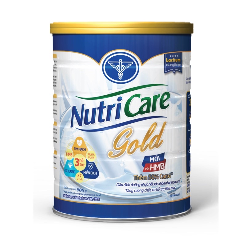 sữa bột Nutri care Gold mới phục hồi bồi bổ cơ thể(900g)