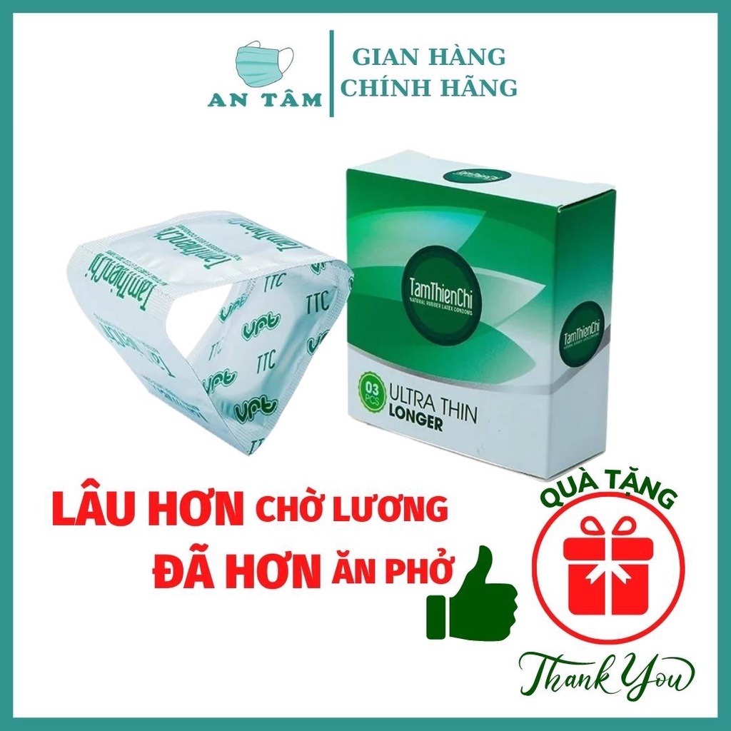 Bao Cao Su Kéo Dài Thời Gian Ultra Thin Longer - Hộp 3 Cái
