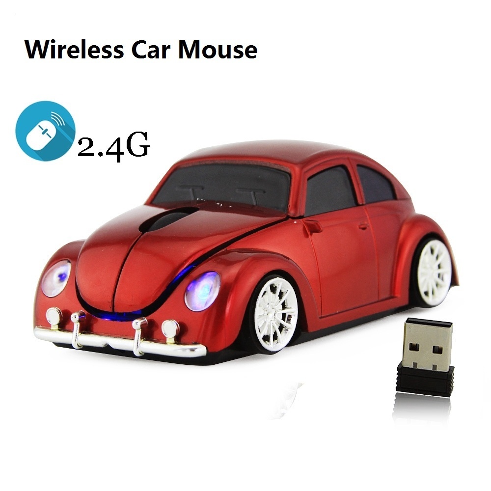Elec Space Chuột Xe Hơi Mini Không Dây Elec Space Beetle 2. Chuột Quang Gaming 4G VớI ĐầU NhậN USB 3D Cho Laptop / PC / Notebook