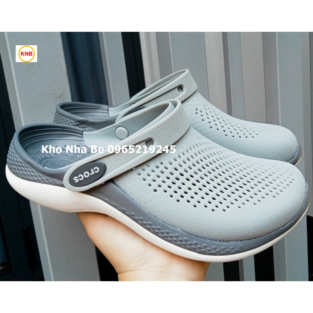 Dép Cross Literide 360 clog nhiều màu đủ size, giày sục sandal Crocs quai ngang bít đầu nam nữ đi năng mưa, Hàng loại 1