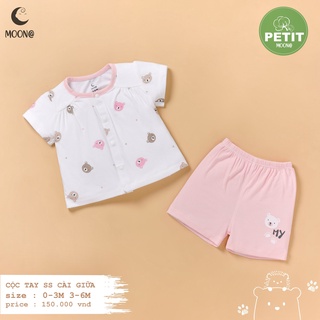 (Moon) Bộ cộc tay petit Moon cho bé