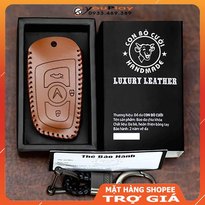 Bao da Chìa khoá Ô tô Vinfast Lux a, Lux sa, Fadil... bọc chìa khoá ô tô da, bảo vệ chống xước, va đập