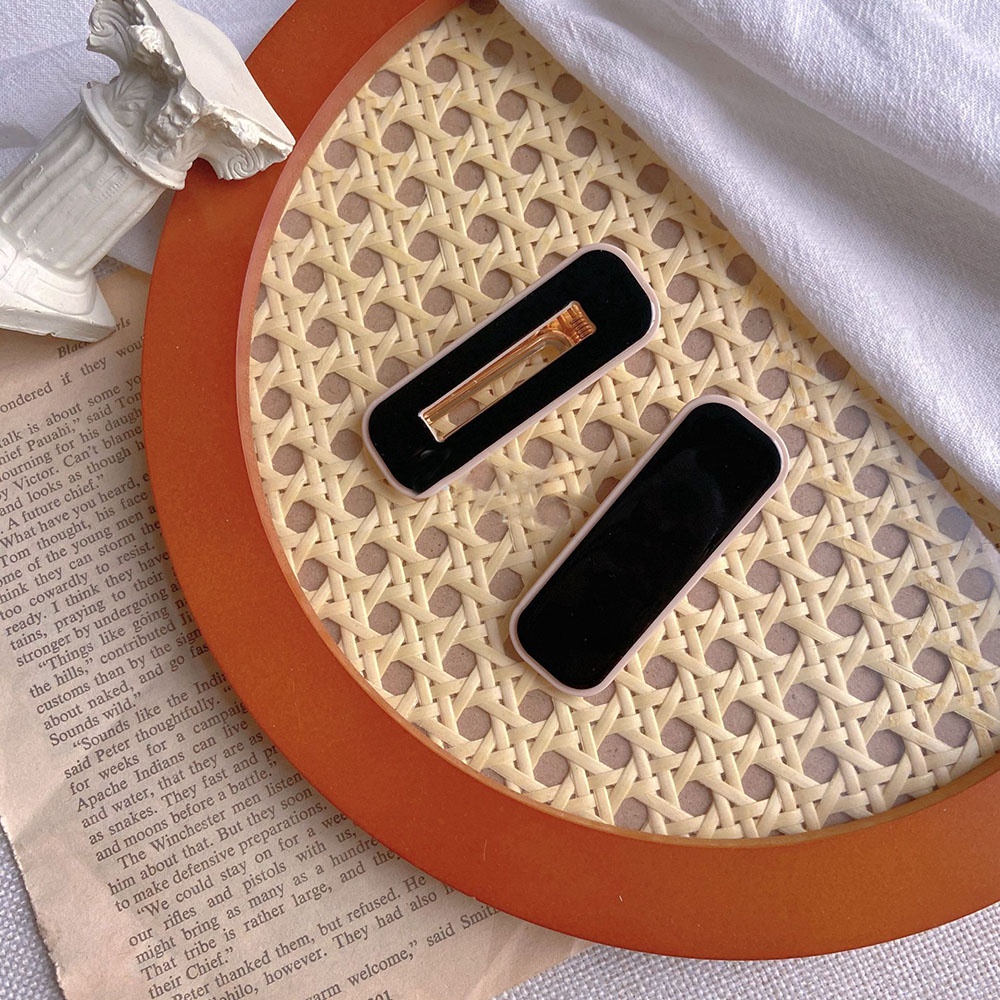 Kẹp tóc họa tiết kẻ caro phong cách thanh lịch thời trang cho nữ