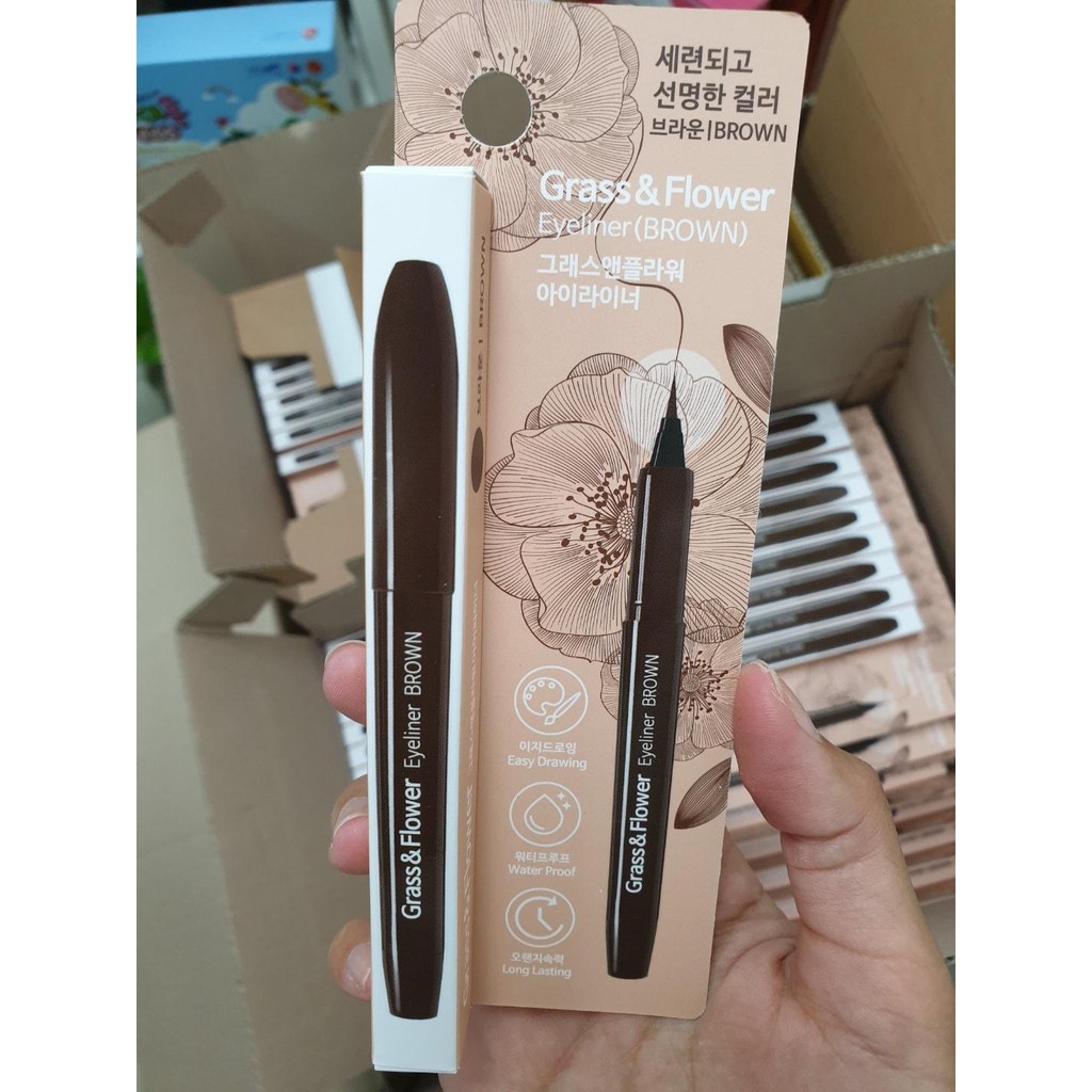 BÚT DẠ Kẻ Mắt Grass&Flower Black – Brown 1g | BigBuy360 - bigbuy360.vn