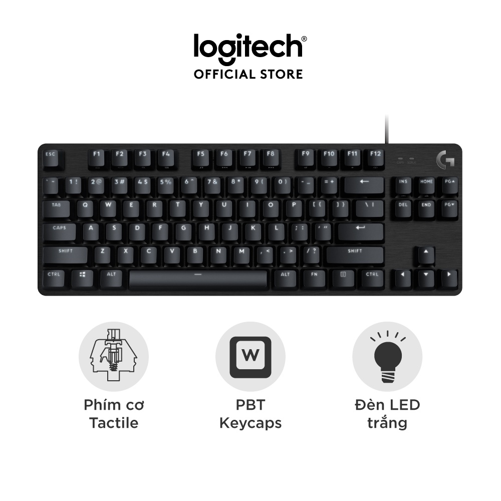 [ELLOGI3 giảm 10%] Bàn phím cơ game Logitech G413 TKL SE | G413 SE Full size – Keycap PBT, Anti-Ghosting