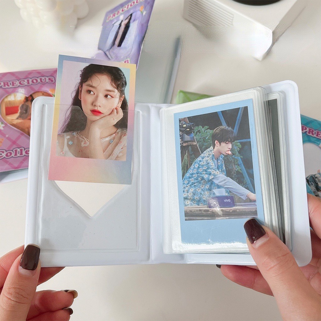 Collect book/ Album 32 ảnh - Precious - dùng để sưu tầm, bảo vệ ảnh polairoid, photocard, thẻ bài, anime,...