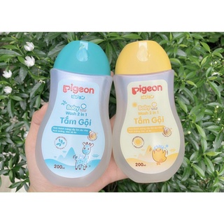 Sữa tắm, gội Pigeon 200ml cho bé kèm ẢNH THẬT