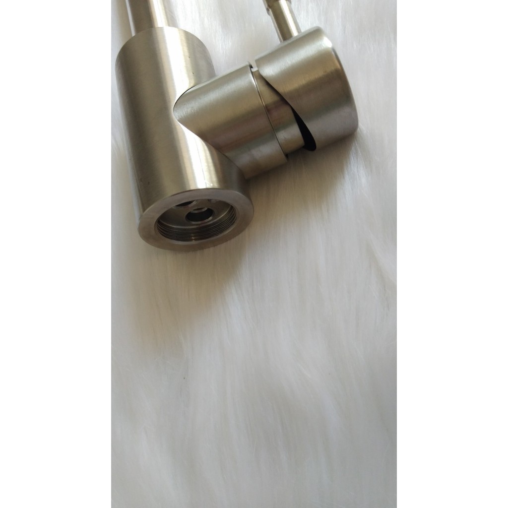 Vòi rửa chén bát nóng lạnh chất liệu Inox SUS 304 tặng 2 dây cấp nước nóng lạnh (60 cm), giá rẻ, 3002