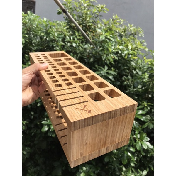 Khay đựng Tools 40cm Leather handmade