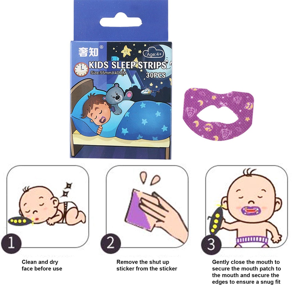 Miếng Dán Chống Ngáy Khi Ngủ Dành Cho Người Lớn S5W3