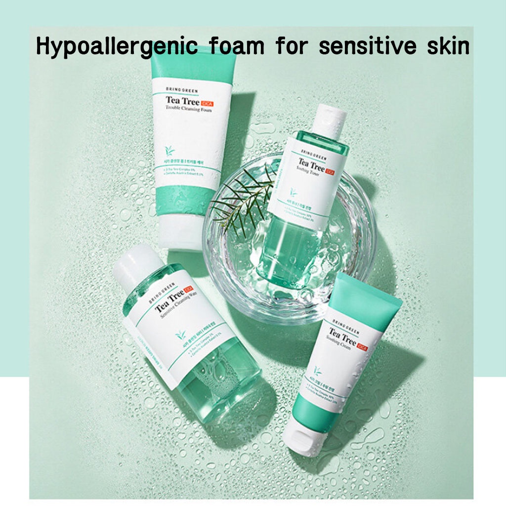 > Sữa rửa mặt Bring Green trà xanh cica tạo bọt