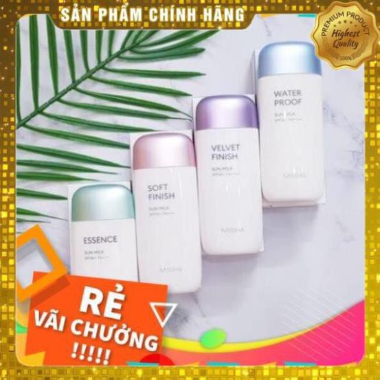 Kem Chống Nắng Missha All-Around Soft finish Waterproof sun milk Essence sun milk Velvet Finish SPF50+/PA++++ 70ml