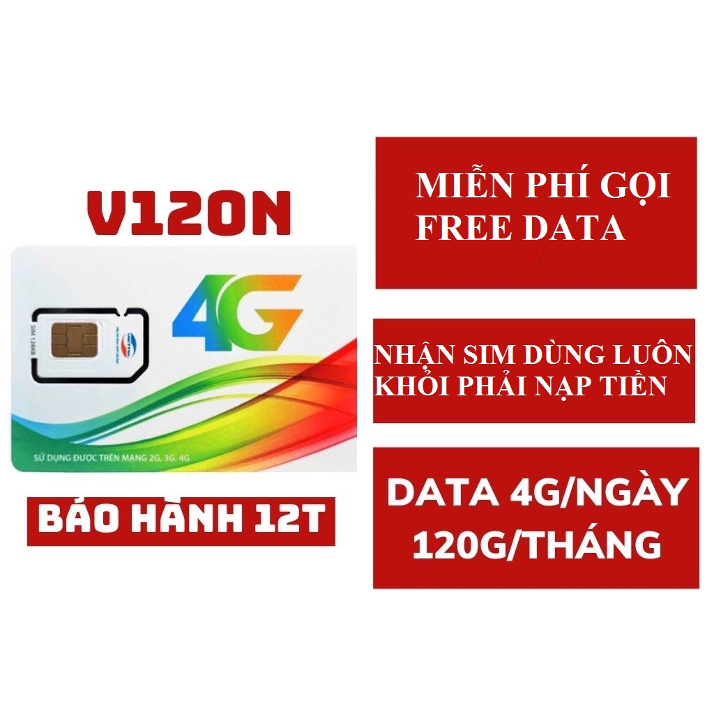 SIM 4G 1 NĂM SIM VIETTEL 6UMAX4G/ UMAX50N FREE 6 THÁNG+3ST60N FREE 3 THÁNG + V120N FREE 1 THÁNG DATA +GỌI MIỄN PHÍ