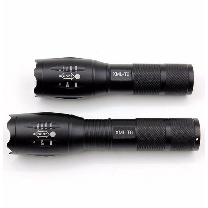 Đèn Pin 10W Siêu Sáng T6 Full Box - Kiểu Dáng Police Cực Ngầu