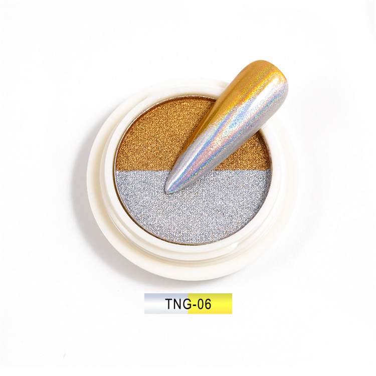 MONJA [Hàng mới về] Hộp bột đắp móng hiệu ứng tráng gương 2 màu chuyên nghiệp