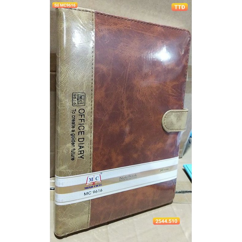 Sổ da cài khuy Minh Châu MC9616