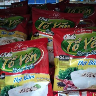 Cháo tổ yến rong biển thịt băm