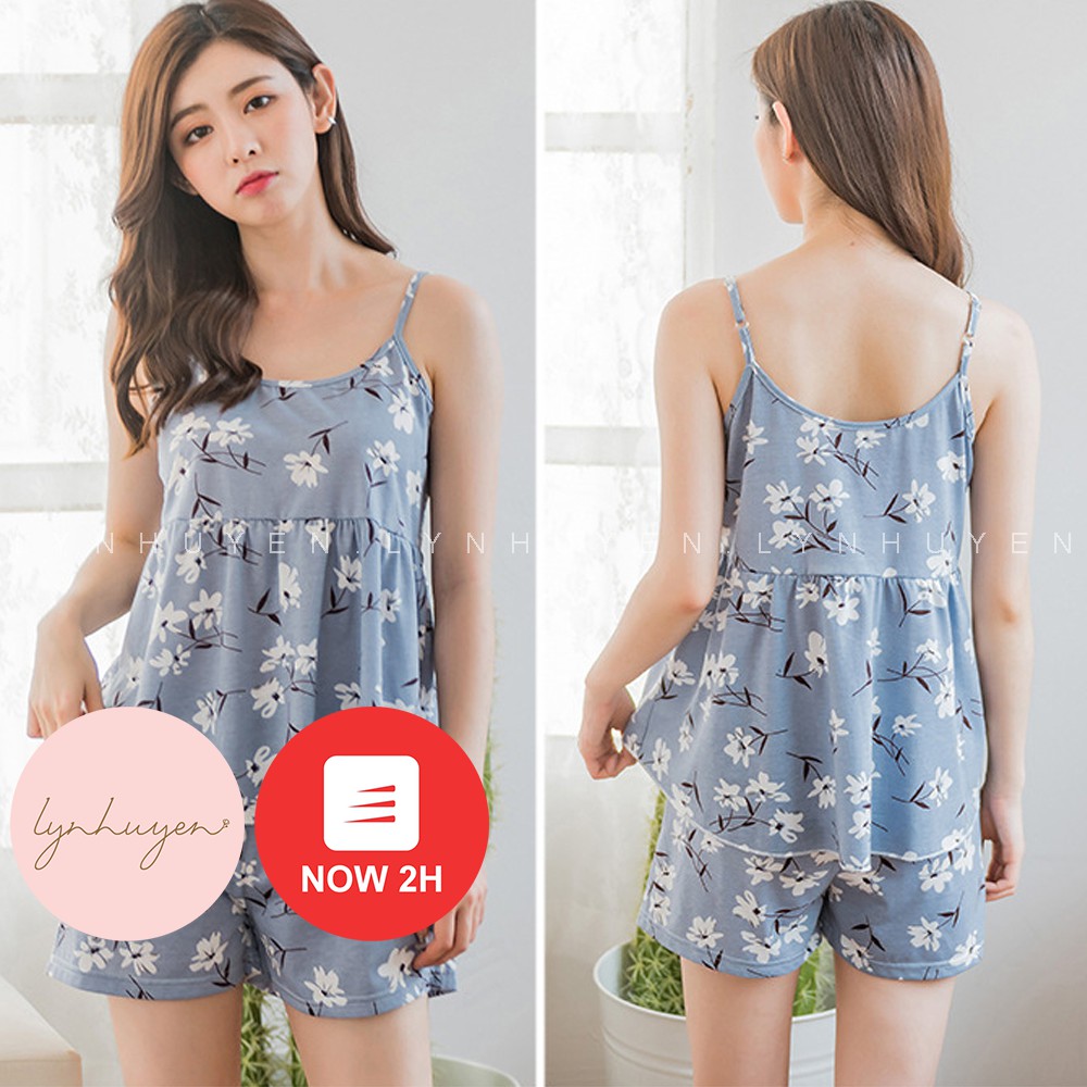 [Mã WASKT304 giảm 15% tối đa 30K đơn 99K] Bộ Ngủ Nữ 2 Dây Cotton Mùa Hè Thoáng Mát - 3 Màu - BN001 | BigBuy360 - bigbuy360.vn