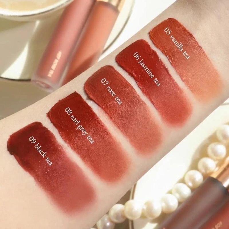 Son Kem Lì Hàn Quốc Mịn Mượt Như Nhung Romand Milk Tea Velvet Tint Ver 2 4.4g