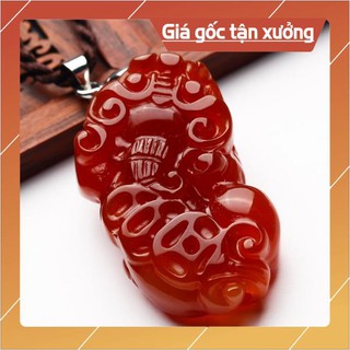 Tỳ hưu mã não đỏ