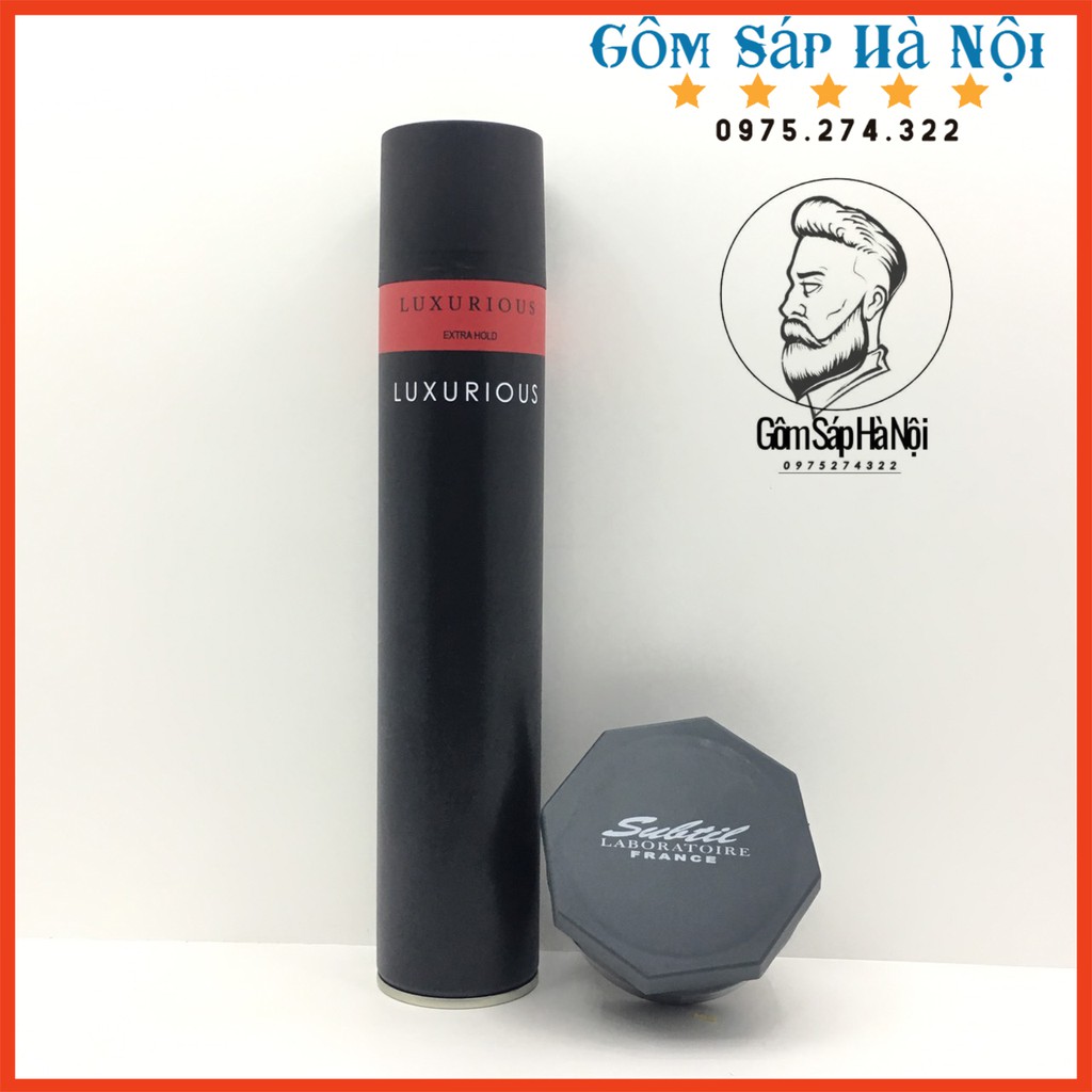 COMBO GÔM XỊT TÓC LUXURIOUS + SÁP