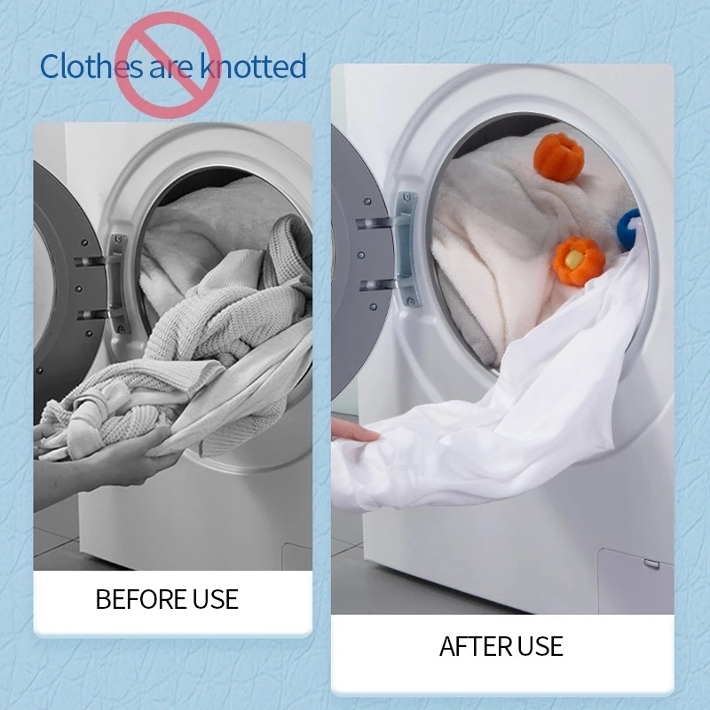 1 Bóng Giặt Đồ Khử Trùng Chống Xơ Vải Có Thể Tái Sử Dụng Cho Máy Giặt