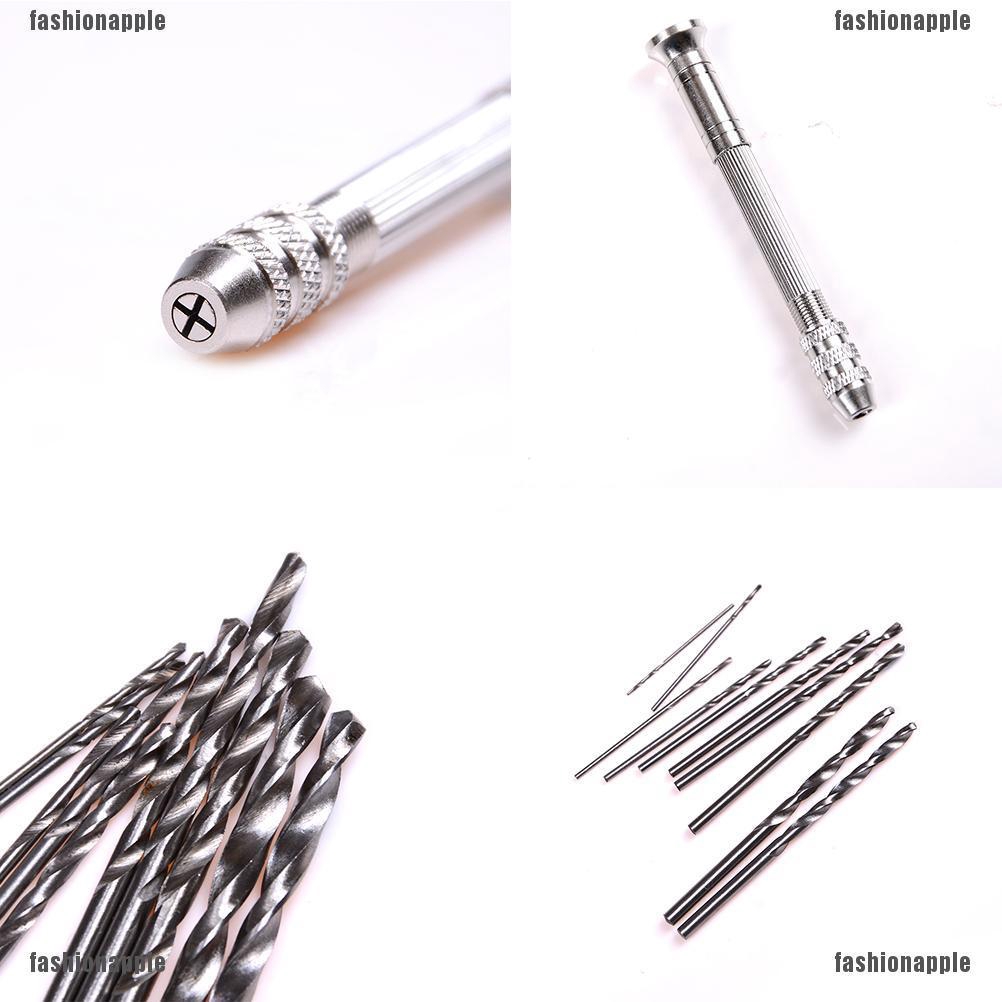 ❀❀ Máy Khoan Cầm Tay Bằng Nhôm Kèm 10 Mũi Khoan Xoắn