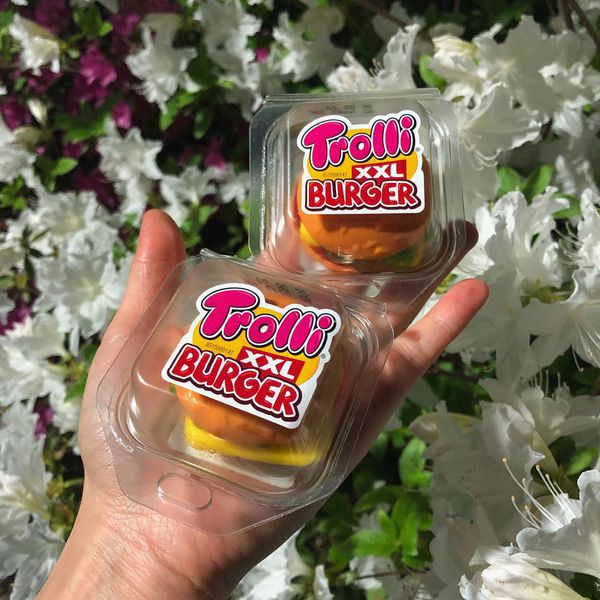 ( Bán sỉ ) Hộp 24 viên Kẹo dẻo Trolli Burger XXL 50gr