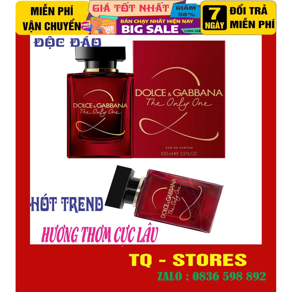 Nước Hoa Sample Nước Hoa Nữ D&G The Only One 2 EDP 100Ml