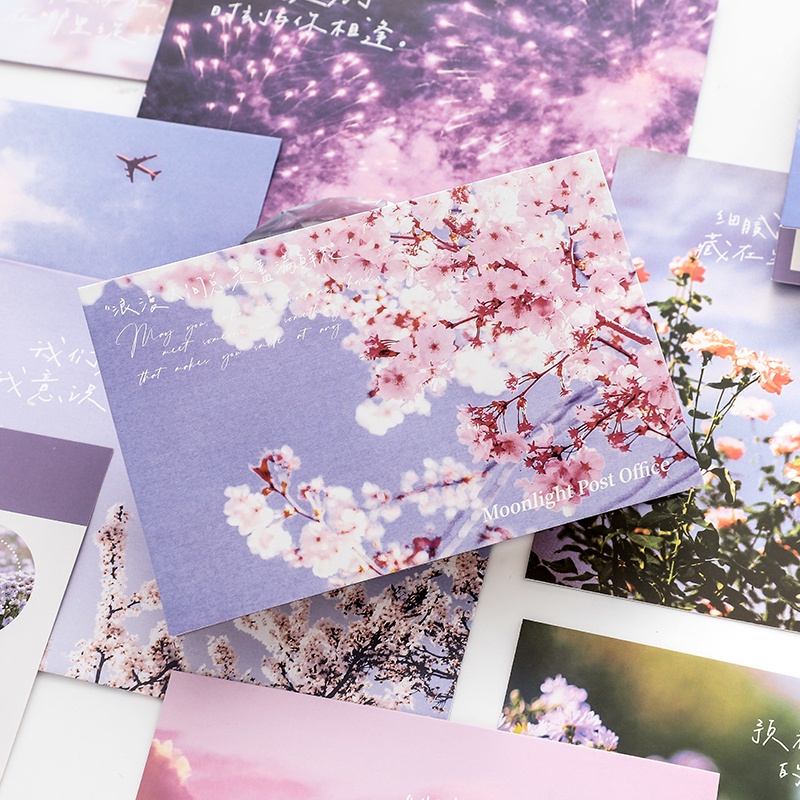 Bộ 11 Tấm Hình Dán Phong Cảnh Trang Trí Sổ Tay