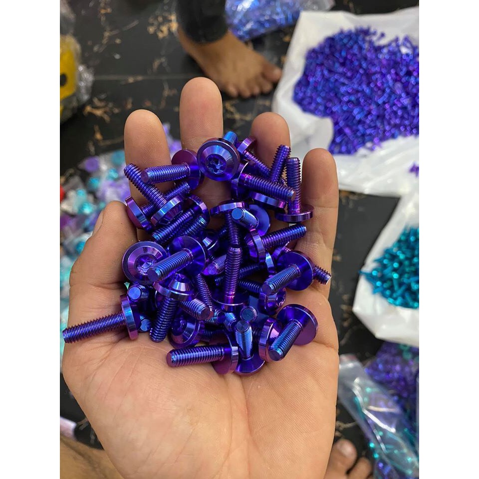 ốc Gr5 6li 1,5p 6li2p, 5li1,5p bao đẹp đủ màu theo yêu cầu anh em ơi