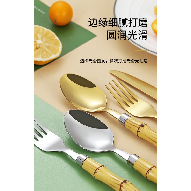 Bộ Muỗng Nĩa Bằng Thép Không Gỉ