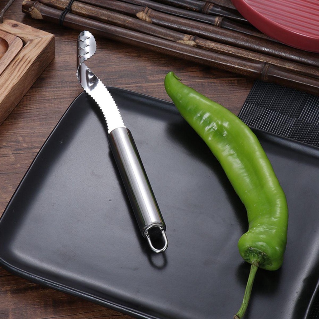 Dụng Cụ Lấy Lõi Ớt Bằng Thép Không Gỉ Tiện Lợi