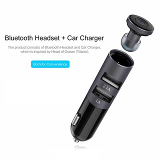 🌟CHÍNH HÃNG🌟 Tai nghe trên xe hơi bluetooth RB-T11C kèm sạc ô tô Remax củ cốc cóc sạc oto xịn an toàn cho ip SS.